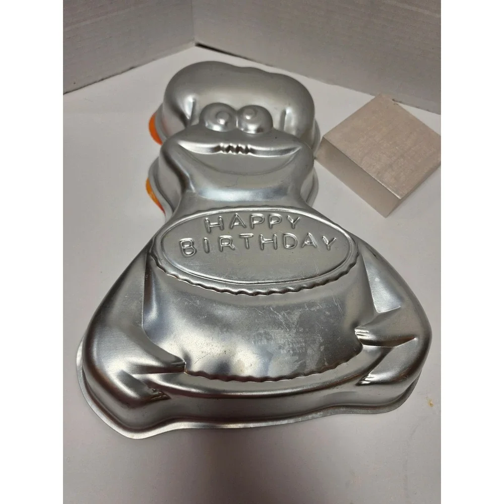 vintage 1982 Wilton Cookie Monster aluminum cake pan from Sesame Street